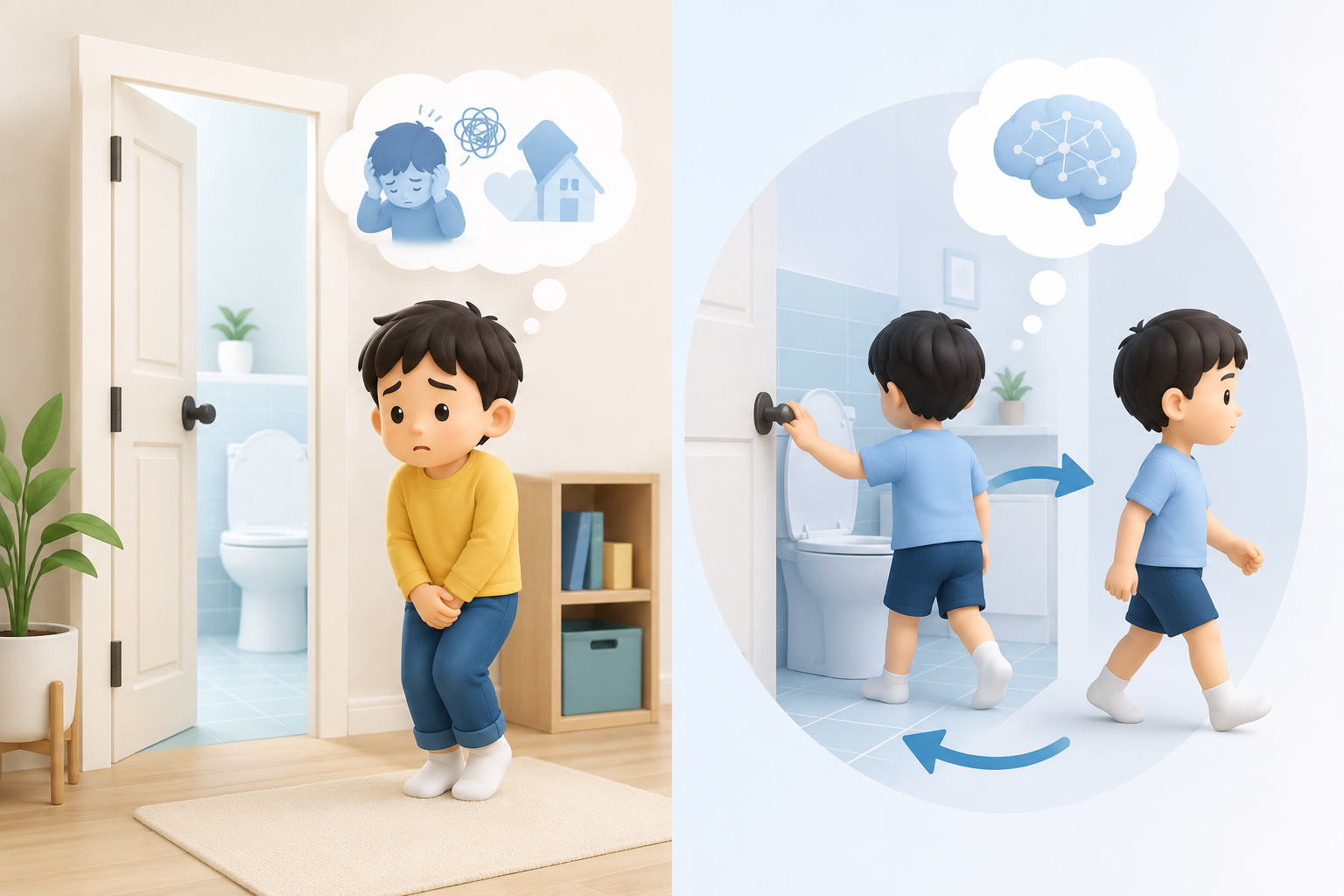 소변 검사는 정상인데 하루 30번 화장실 가는 아이? 사상체질로 푸는 심인성 빈뇨와 틱