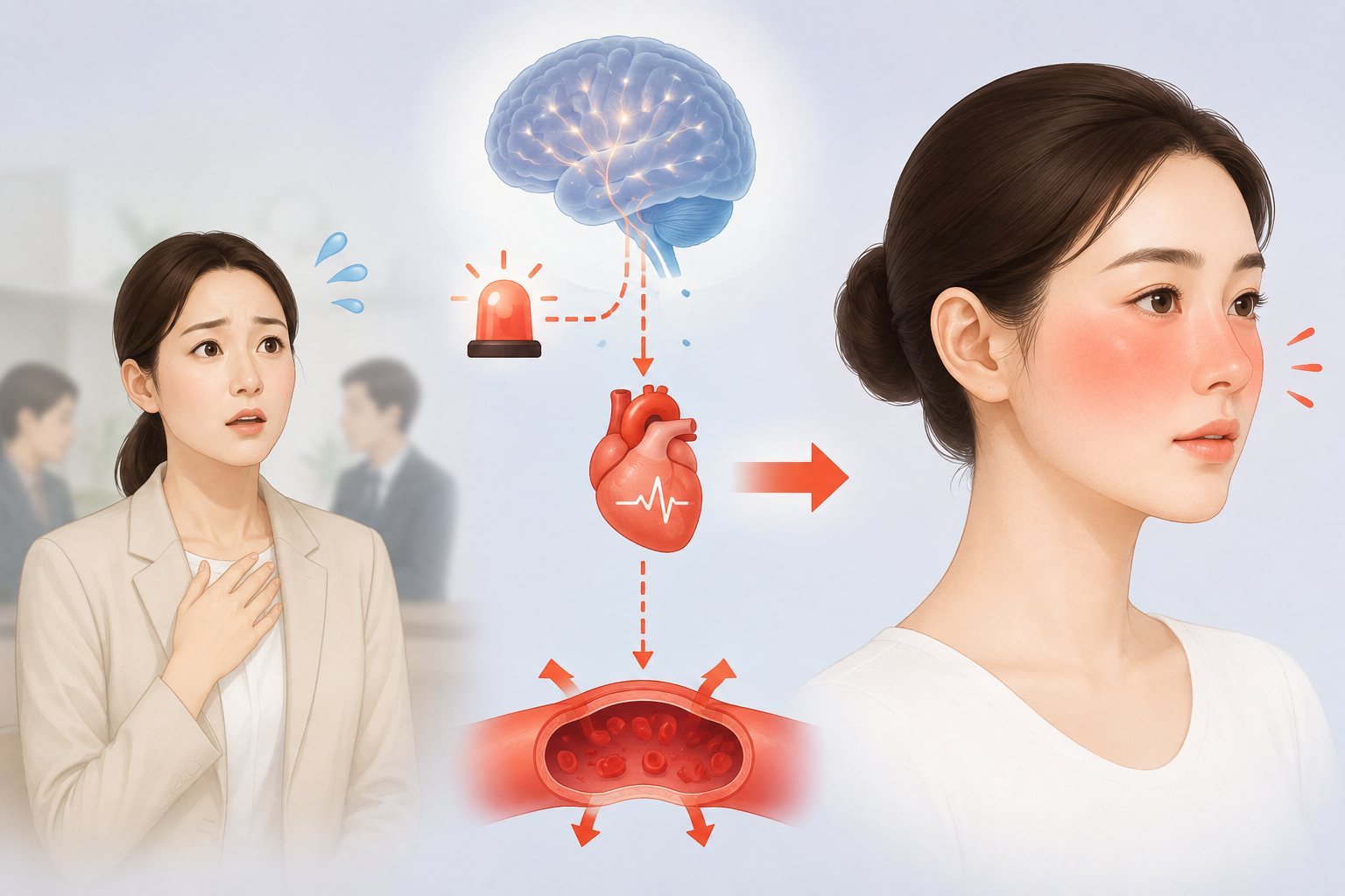 시뻘개지는 얼굴, 의지 탓일까요? 사상체질로 잡는 긴장성 홍조